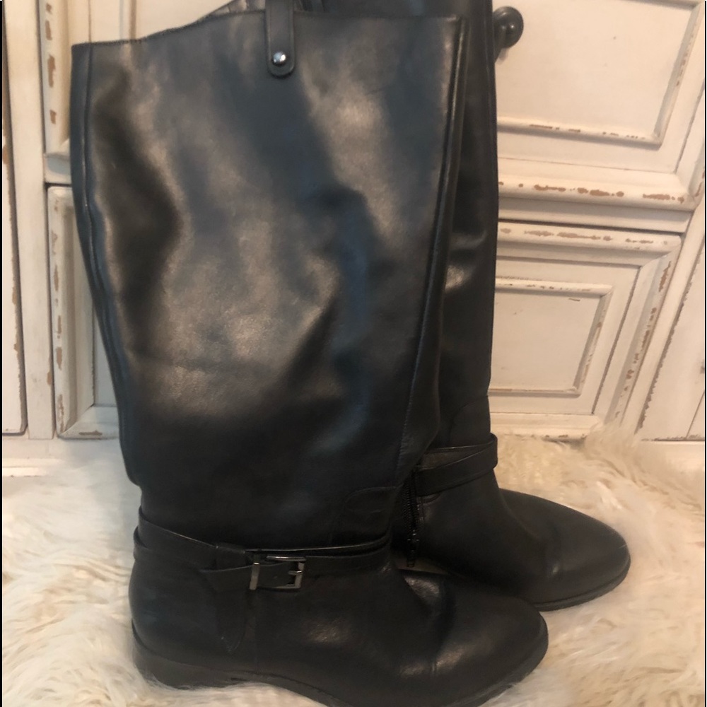 Alex Marie Tall black boots- Leather